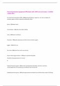 Personal protective equipment &lpar;PPE&rpar; Exam with 100&percnt; Correct Answers &vert; Verified &vert;Latest 2025