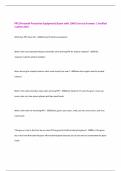 PPE &lpar;Personal Protective Equipment&rpar; Exam with 100&percnt; Correct Answers &vert; Verified &vert;Latest 2025