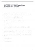 SARTECH IV - SAR Aware Exam Questions and Answers