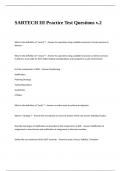SARTECH III Practice Test Questions and Answers v&period;2
