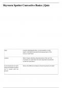 Skywarn Spotter Convective Basics &vert; Quiz ACCURATE ANSWERS 100&percnt; PASS&period;