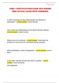 PSM-1 CERTIFICATION EXAM 2025 BRAND  NEW ACTUAL EXAM WITH ANSWERS&period; 