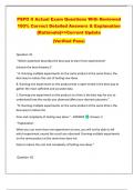 PSPO II Actual Exam Questions With Reviewed  100&percnt; Correct Detailed Answers & Explanation  &lbrace;Rationale&rcub;>>Current Update   &lpar;Verified Pass&rpar;