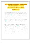 PSPO Actual Exam Questions With Reviewed  100&percnt; Correct Detailed Answers    Guaranteed Pass&excl;&excl;Current Update   &lpar;Verified Pass&rpar; 