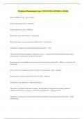 Principles of Pharmacology&colon; Exam 1 TESTS WITH ANSWERS A&plus; GRADE&period;
