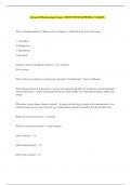 Advanced Pharmacology Exam 1 TESTS WITH ANSWERS A&plus; GRADE&period;