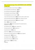 PHA 241 Pharmacology Terms QUESTIONS AND ASNWERS YEAR 2025&period;