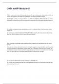 2024 AHIP Module 5 &lpar;Questions&rpar; Verified Correct Answers latest update Already pass 100&percnt; ACCURATE 