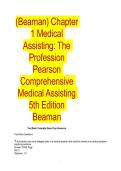 Pearson's Comprehensive Medical Assisting 5th Edition &ndash; Test Bank & Study Guide
