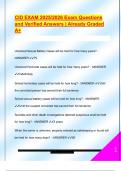 CID EXAM 2025&sol;2026 Exam Questions  and Verified Answers &vert; Already Graded  A&plus;