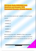 CID Study Guide 2025&sol;2026 Exam  Questions and Answers 100&percnt;  Guaranteed Success &vert; Already Rated A&plus;