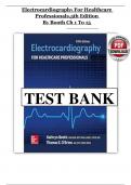 TEST BANK ELECTROCARDIOGRAPHY FOR HEALTHCARE PROFESSIONALS KATHRYN BOOTH&comma; THOMAS O&rsquo;BRIEN 5 th Edition