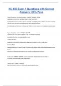 NU 650 Exam 1 Questions with Correct Answers 100&percnt; Pass