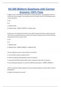NU 650 Midterm Questions with Correct Answers 100&percnt; Pass