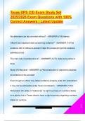 Texas DPS CID Exam Study Set  2025&sol;2026 Exam Questions with 100&percnt;  Correct Answers &vert; Latest Update