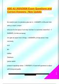 ASE A2 2025&sol;2026 Exam Questions and  Correct Answers &vert; New Update 