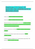 Final Exam- LVN Term 1&vert; 59 QUESTIONS AND ANSWERS RATED A&plus; 2025&vert;2026 UPDATE