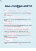 NCLEX RN Uworld Comprehensive with Questions&comma; Answers&comma; and Rationale from Actual Exam 1700&plus; Terms&period;