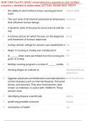 NUR 1290 Test &num;1 &lpar;2025&rpar; comprehensive questions and verified answers &lpar; detailed & elaborated&rpar; ACTUAL EXAM 2025 TEST&excl;&excl;