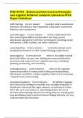WGU D753 - Behavioral Intervention Strategies And Applied Behavior Analysis&colon; Questions With Expert Solutions