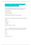Pulmonary Function Chapter 50 Exam 1 with Questions and Answers