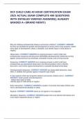 DCF CHILD CARE 40 HOUR CERTIFICATION EXAM 2025 ACTUAL EXAM COMPLETE 400 QUESTIONS WITH DETAILED VERIFIED ANSWERS&vert;&vert; ALREADY GRADED A&plus;&lpar;BRAND NEW&excl;&excl;&excl;&rpar;