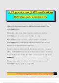 RPT practice test &lpar;AMT certification&rpar; 2025 Questions and Answers