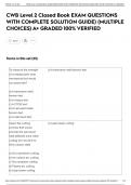 CWB Level 2 Closed Book EXAM QUESTIONS WITH COMPLETE SOLUTION GUIDE&rpar; &lpar;MULTIPLE CHOICES&rpar; A&plus; GRADED 100&percnt; VERIFIED