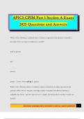 APICS CPIM Part 1 Section A Exam 2025 Questions and Answers