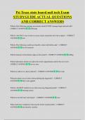 Psi Texas state board nail tech Exam  STUDYGUIDE ACTUAL QUESTIONS  AND CORRECT ANSWERS 