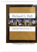 Test Bank for Organization Theory and Design 12th Edition by Richard L&period; Daft-latest-2023