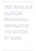 TEST BANK For Pilbeams Mechanical Ventilation 8th Edition by Cairo&vert; Verified Chapter's 1 - 23 &vert; Complete