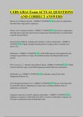 CEBS GBA1 Exam ACTUAL QUESTIONS  AND CORRECT ANSWERS