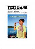 Test Bank for Anatomy & Physiology&colon; An Integrative Approach 4th Edition by McKinley 