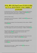 SFSU BIO 230 Final Exam STUDYGUIDE  ACTUAL QUESTIONS AND CORRECT  ANSWERS