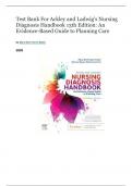 Test Bank For Ackley and Ladwig's Nursing Diagnosis Handbook 13th Edition&colon; An Evidence-Based Guide to Planning Care  by Mary Beth Flynn Makic