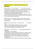 NUR 445 Exam 5 - Questions With Accurate Solutions
