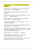 NUR 445 Exam 1 - Questions With Appropriate Solutions