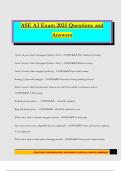 ASE A3 Exam 2025 Questions and Answers