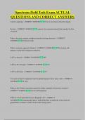 Spectrum Field Tech Exam ACTUAL  QUESTIONS AND CORRECT ANSWERS 