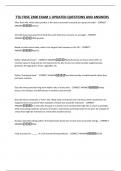 TTU FDSC 2300 EXAM 1 UPDATED QUESTIONS AND ANSWERS