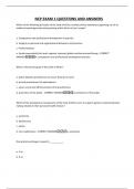 NCP EXAM 1 QUESTIONS AND ANSWERS