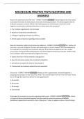 NDHCB EXAM PRACTICE TESTS QUESTIONS AND ANSWERS
