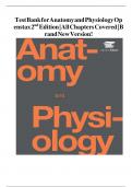 Test Bank For Anatomy and Physiology&comma; 2nd Edition&comma; by OpenStax All Chapters 1-27 LATEST