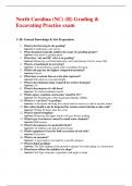 North Carolina &lpar;NC&rpar; &lpar;H&rpar; Grading & Excavating Practice exam Questions and Answers 100&percnt; Correct