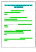 CSE 220 Systems Programming Final Review Tests 2025-2026 Guide