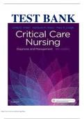 Critical Care Nursing&colon; Diagnosis and Management 8th Edition by Urden &ndash; Complete Test Bank