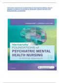 TEST BANK VARCAROLIS' FOUNDATIONS OF PSYCHIATRIC-MENTAL HEALTH NURSING A CLINICAL 9TH EDITION BY MARGARET JORDAN HALTER &vert;TEST BANK&vert;CHAPTER 1-36 UPDATED 