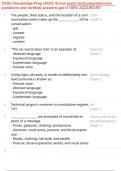 CASLI Knowledge Prep &lpar;2025&rpar; Actual exam test&vert;comprehensive questions and verified&vert; answers&vert; get it 100&percnt; ACCURATE&excl;
