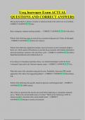 Uscg hazwoper Exam ACTUAL  QUESTIONS AND CORRECT ANSWERS